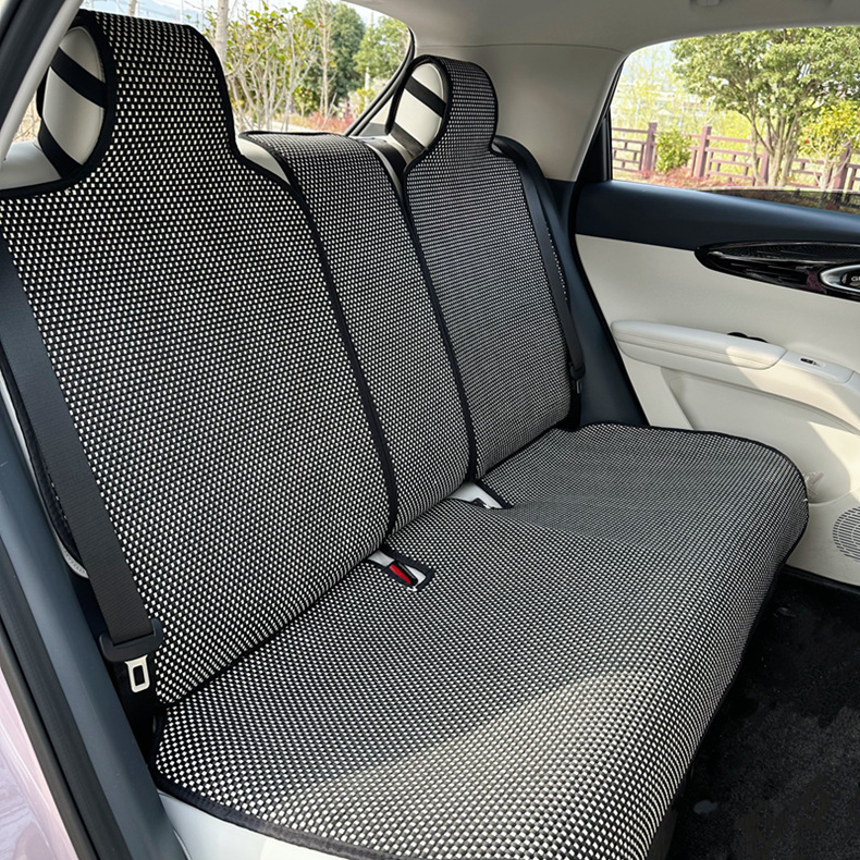 Suitable for Geely Xingyuan Car Seat Cover, Four-Season Semi-Enclosed New Ice Silk Seat Cushion, Xingyuan Special Car Seat Cushion for Women