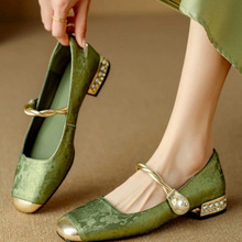 国风新中式玛丽珍鞋2025春夏新款复古百搭法式浅口单鞋轻便多巴胺