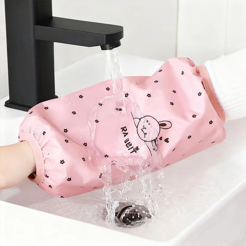 Nuevo largo Otoño e Invierno impermeable anti-fouling oversleeve estudiante trabajo manga hombres y mujeres cocina trabajo doméstico trabajo oversleeve