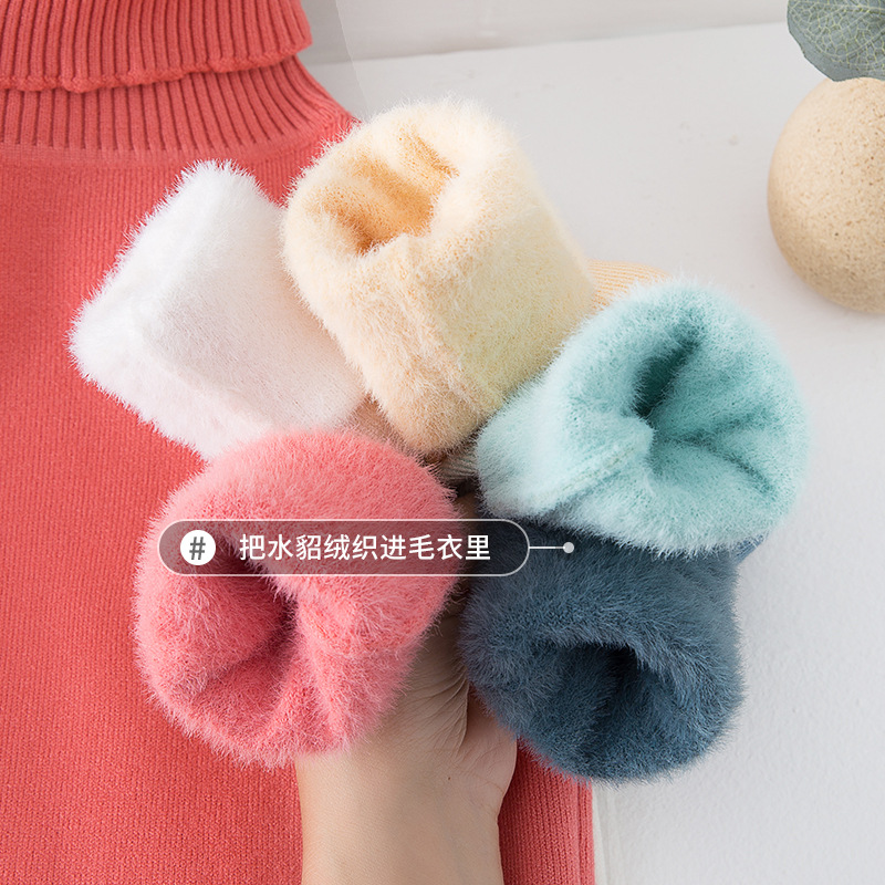 Fleece velvet children's base body-friendly sweater, increased thickness, western style 2