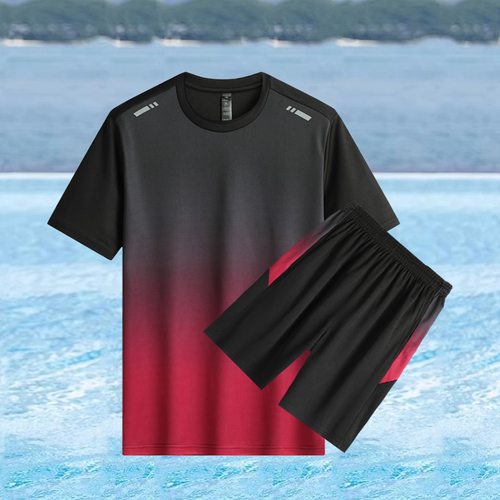 Large size loose swimsuit men's suit swimming trunks quick-drying top sun protection boy's swimsuit hot spring adult children