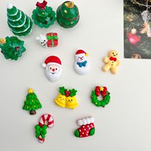 ins圣诞节装饰冰箱贴迷你吸铁石铁皮柜磁吸洞洞