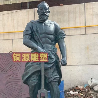 铸铜中国古代名人铜雕塑人物成吉思汗坐像全身像古人户外黄铜雕像
