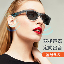 廠家新款智能藍牙眼鏡無線耳機防藍光近視眼鏡男女聽音樂通話眼鏡