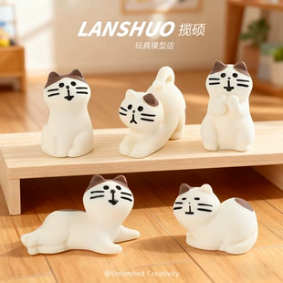 Мини-фигурки кошек из смолы DIY-декор
