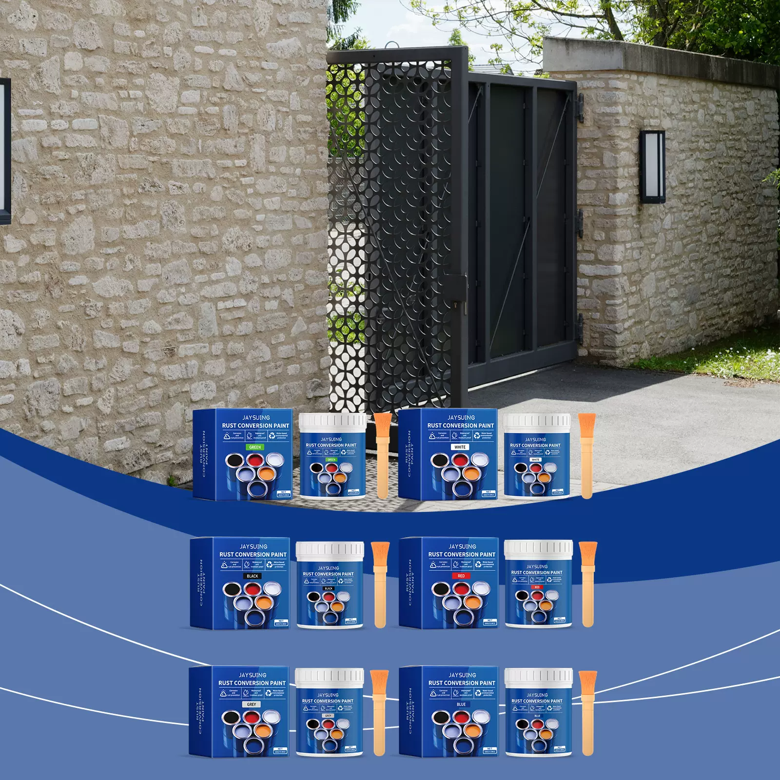 Jaysuing 水性防锈漆系列 家用防水防锈耐磨翻新牢固多色可选油漆