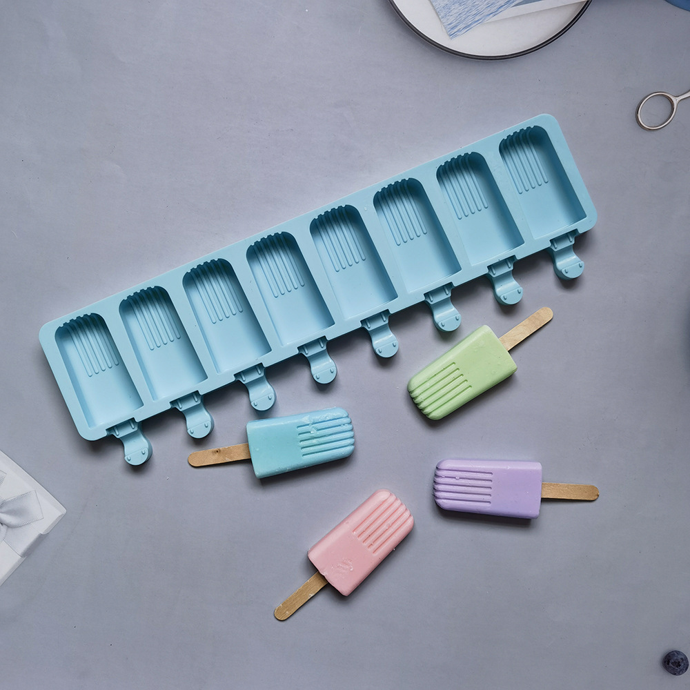 8连流苏雪糕116蛋冰淇淋糕布丁甜点模具肥皂烘焙用具蓝