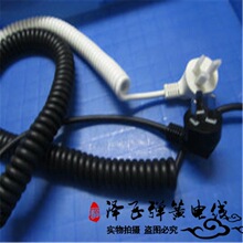 弹簧线伸缩电线2芯3芯1.5平方带插头2.5螺旋线0.75烘培店电线