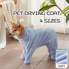 吸水速乾増粘ペットコーギーテディ犬バスタオル猫バスタオル入浴ペット服バスローブ