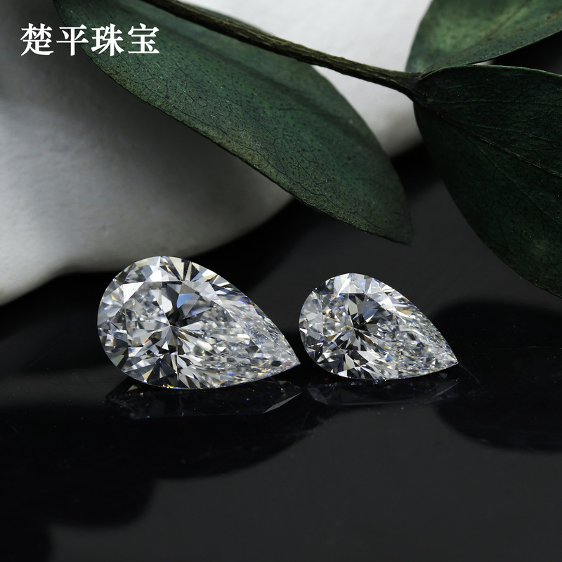Teardrop-Shaped Cut Jewelry, Sparkling Lab-Grown Diamond, D Color Pear-Shaped Loose Stone, Ring Pendant, Diamond Jewelry Main Stone