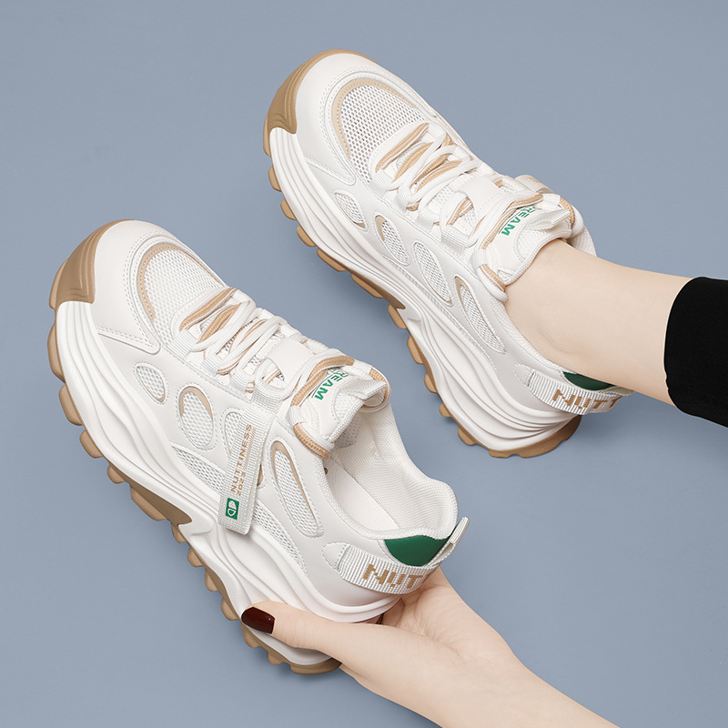 Hong Kong-style Thick-soled Sporty Dad Shoes For Women, Spring/summer 2024 Ins Trend, New Niche Versatile Casual Comfortable Shoes_vogvips.com