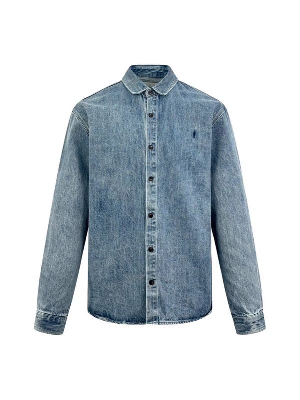 Dujia バージョン既製高品質 SLP ホーム新しいロゴ刺繍デニムジャケットルーズバージョン男性と女性のための同じスタイル|undefined