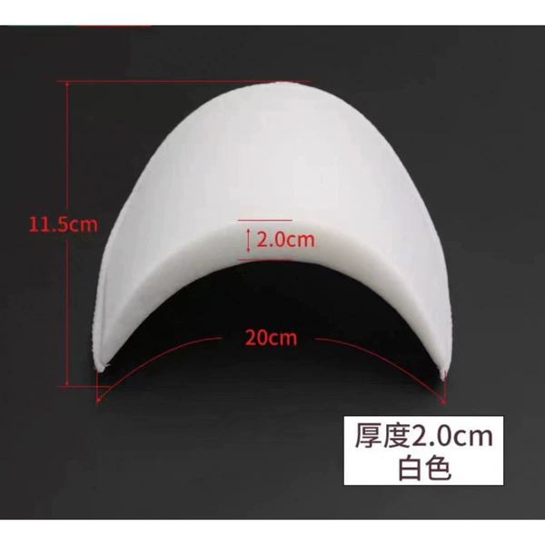 2.0 cm (white) a pair of shoulder pads