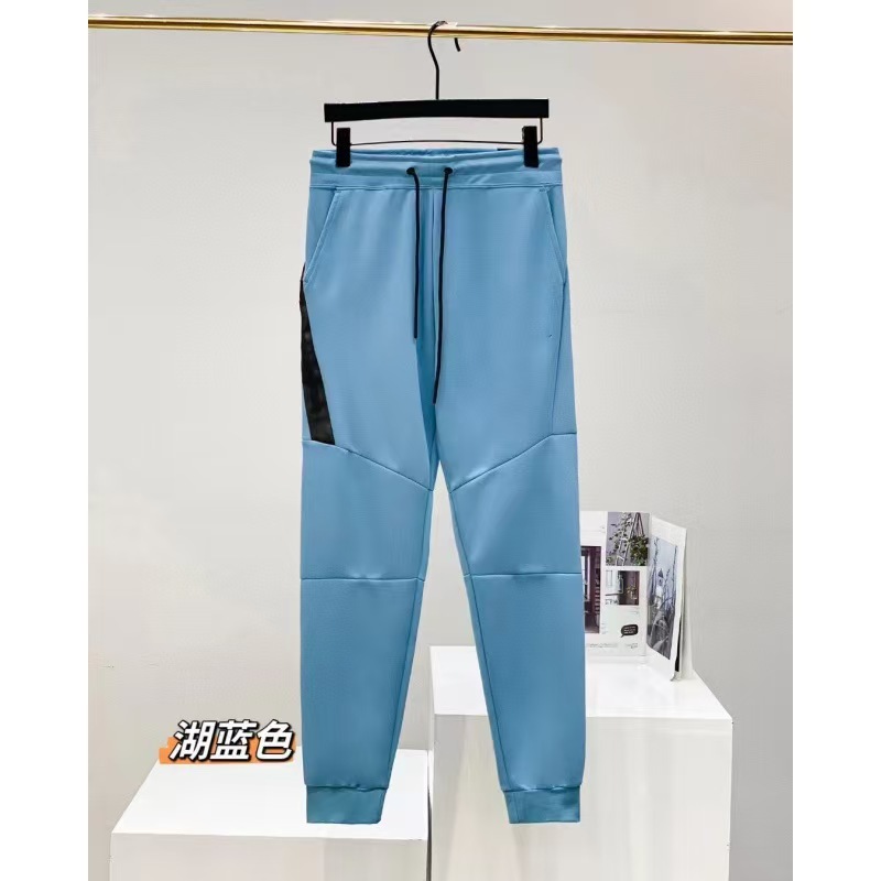 Camiseta con cremallera encapuchada transfronteriza para hombres primavera y otoño nueva chaqueta casual de ropa deportiva, pantalones de pies pequeños, dos piezas