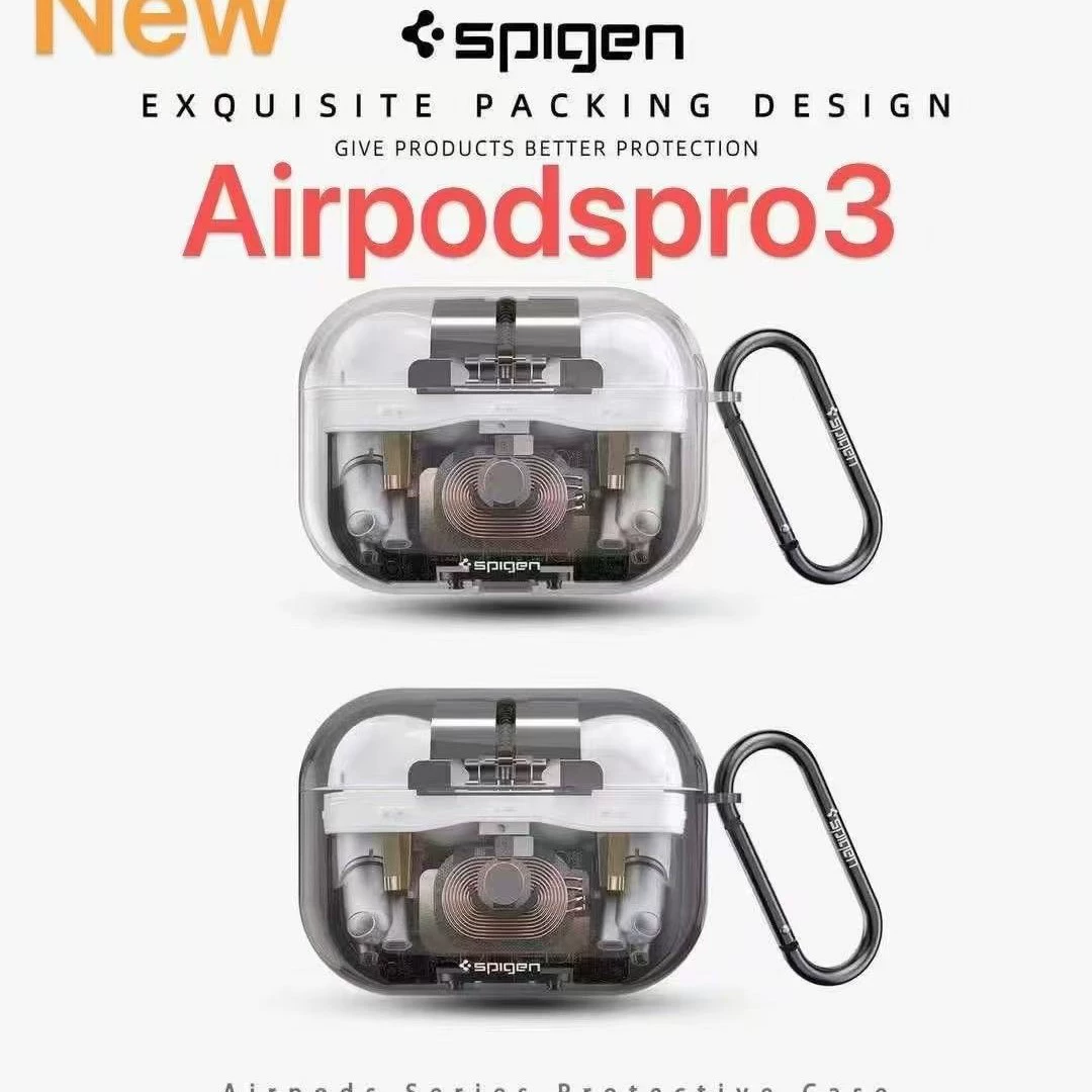 Чехол для наушников Spigen с новой технологической текстурой, подходит для AirPods Pro2, защита поколения Pro, bluetooth наушнический чехол, 3-е поколение