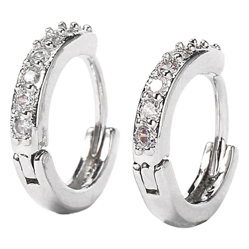 Ventas directas de la fábrica de moda clásica pequeña oreja hueso oreja hebilla pendientes redondos hembra pequeña personalidad pendientes simples