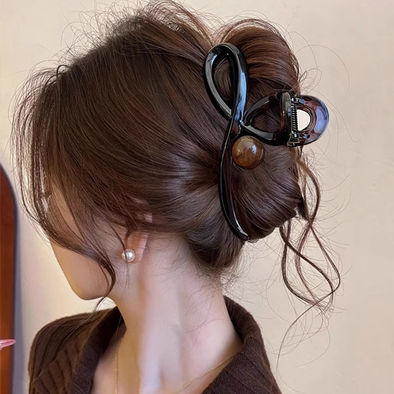 後頭部用の高級感のあるヘアクリップ、フレンチニッチの高級感のあるヘアクリップ、髪のボリュームを際立たせる絶妙なヘアクリップ、大きな新しいスタイルのヘアクリップ|undefined