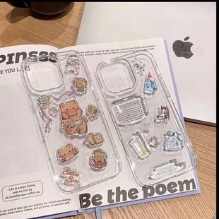 In-Stock Popular Self-Selected Stickers Jelly Cute Cartoon 3D DIY Phone Case Computer Ins Decoration Epoxy Stickers