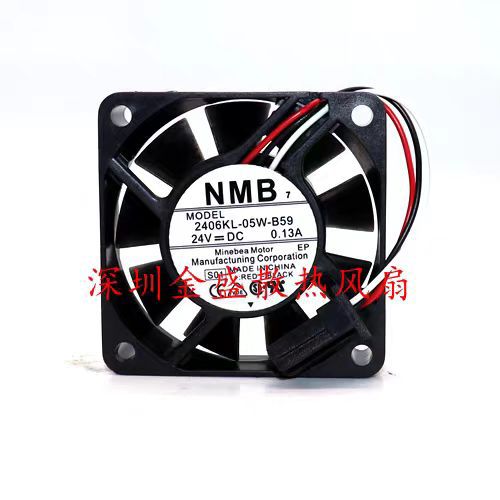 2406KL-05W-B59 24V 0.13A NMB-MAT 数控机床发那科系统散热风扇