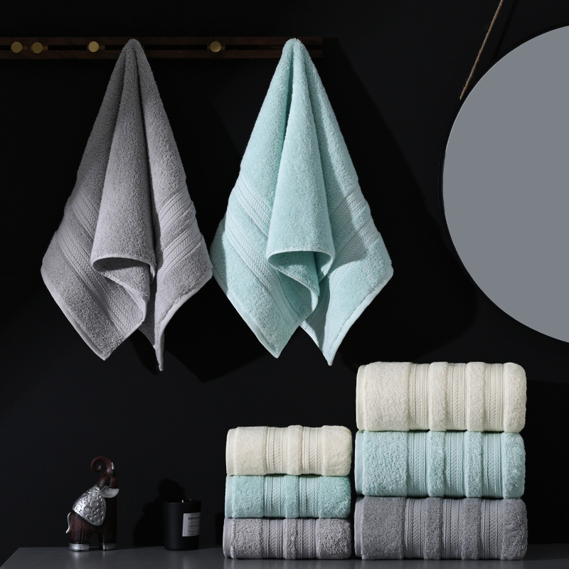 180g towel cotton thickened 40*76cm wash face household cotton towel cross-border wholesale custom