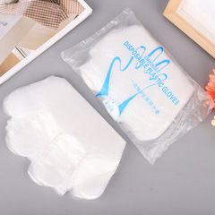 Disposable gloves hand film transparent oil-proof beauty hair food thick plastic film PE gloves
