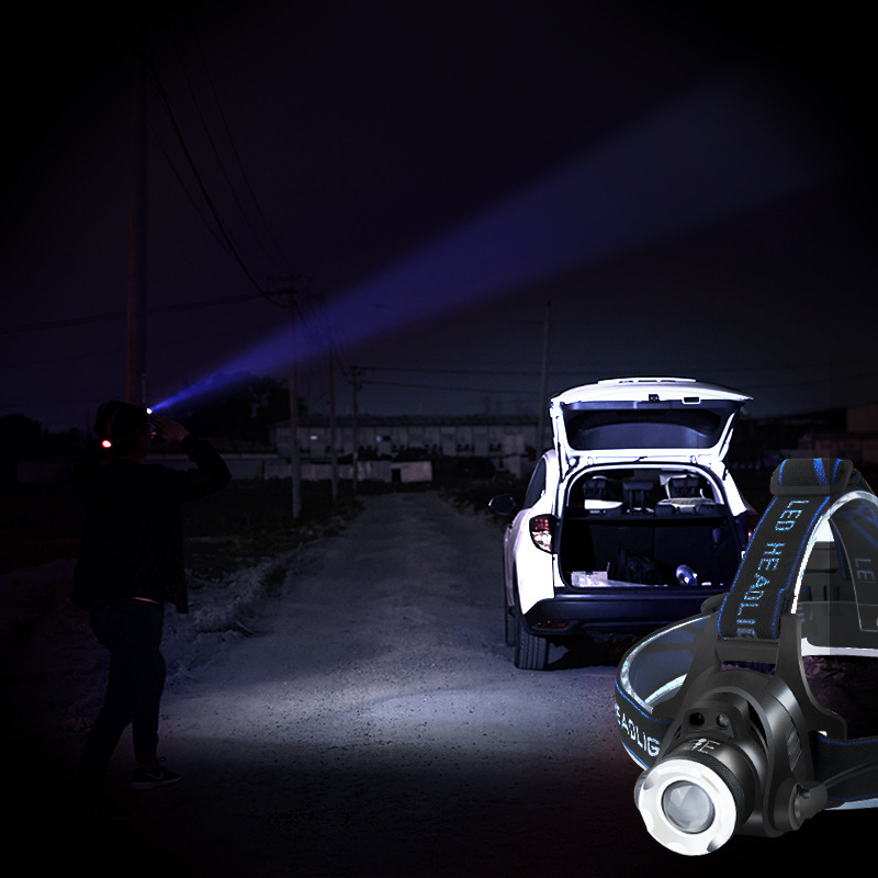 Transfronterizos T6 luz de pesca recargable USB luz de zoom al aire libre luz de emergencia luz de inducción luz de cabeza al por mayor