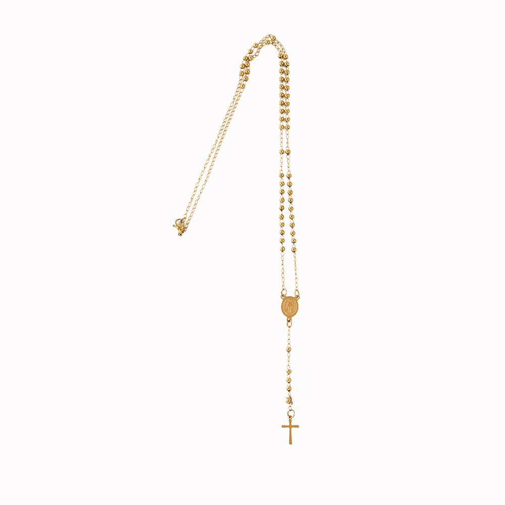 8g Weight Titanium Steel Pendant Material Necklace Classification Titanium Steel Chain Material Wholesale Jewelry Simple Style Cross Titanium Steel Plating Necklace