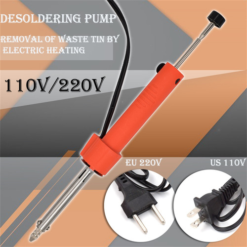 Electric hot solder absorber welding desoldering pump/soldering iron/removal soldering iron pen welding repair tool