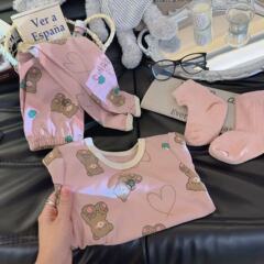 新款2025男女童宝宝秋冬季秋衣秋裤保暖打底套装高弹软糯家居服