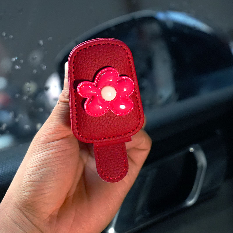 High-End Car-Mounted Glasses Clip, Car Sun Visor Storage Gadget, Multifunctional Creative Magnetic Sunglasses Storage Clip