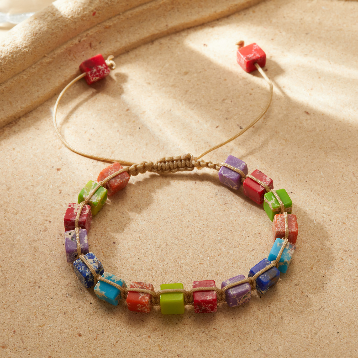 Fashion Geometric Mixed materials Knitting Bracelets