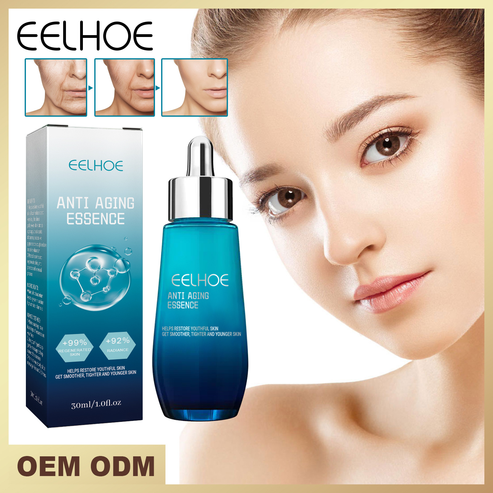EELHOE anti-aging reduces wrinkles, bags, black eye circles, moisturizes, tightens, resists wrinkles and brightens skin_voghion.com