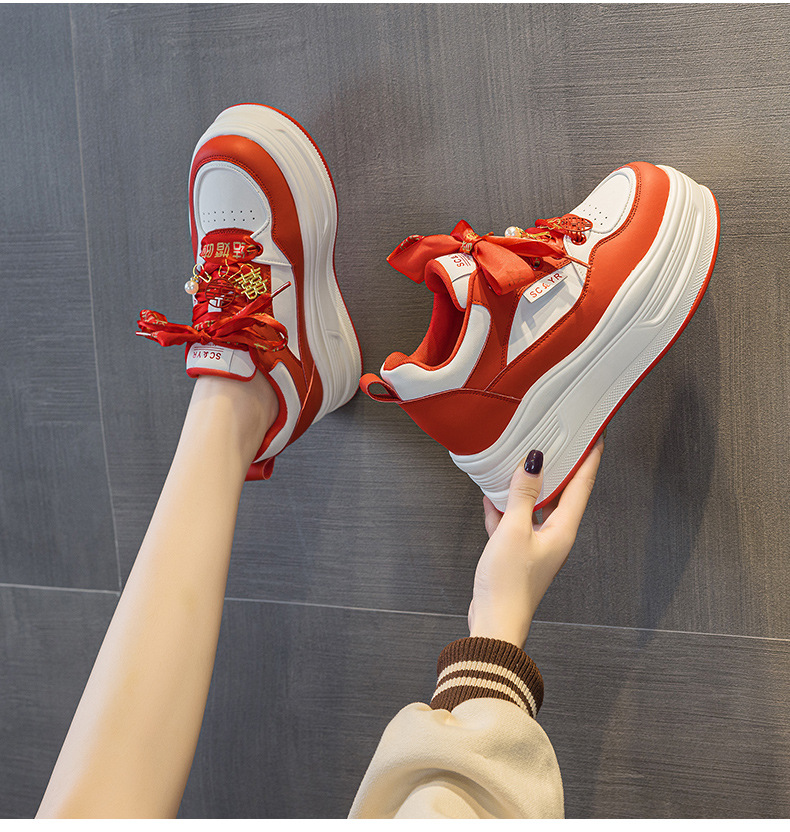 Giày sneaker nữ đế dày phong cách thể thao mùa thu 2025 — M 2973m màu, M2973 màu đen, M2973 màu đỏ chi tiết 27