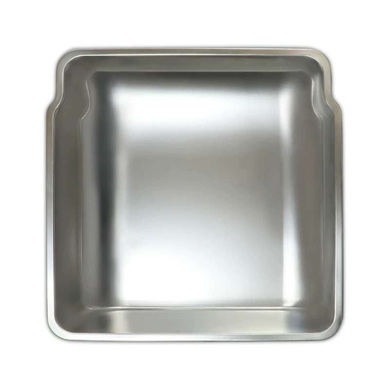 Кошачий туалет из нержавеющей стали, прочный и долговечный, средний размер, с антипригарным дном, предотвращающим разбрызгивание.