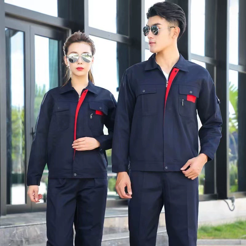 Комплект рабочей одежды для мужчин и женщин на весну и осень, прочный, износостойкий, грязеотталкивающий, спецодежда для стройплощадок, одежда для авторемонта, одежда для механиков, спецодежда для защиты труда