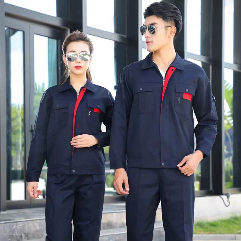 Spring and Autumn Full Craftsmanship Long-Sleeved Workwear Custom-Made for Workshops and Auto Repair, Durable and Wear-Resistant Workwear Set Wholesale Spring and Autumn Full Craftsmanship Long-Sleeved Workwear Custom-Made for Workshops and Auto Repair, Durable and Wear-Resistant Workwear Set Wholesale