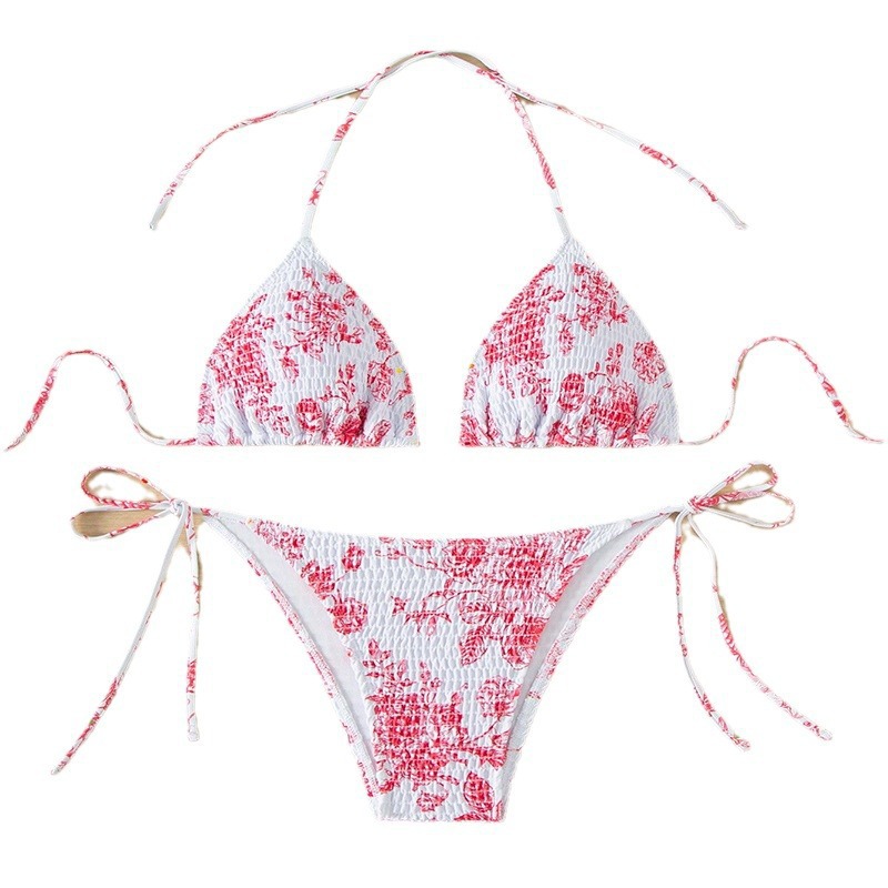GraceChic Huludao Swimwear 2025 New European And American Sexy Floral Swimsuit For Women High-end Beach Bikini_voghion.com