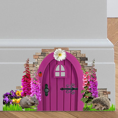 卡通小動物城堡兒童臥室客廳玄關家居裝飾牆貼貼紙自粘批發跨境