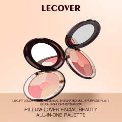 LC紅頬紅膏珠光微閃光顔LECOVERハイライト鼻影影修容一体盤