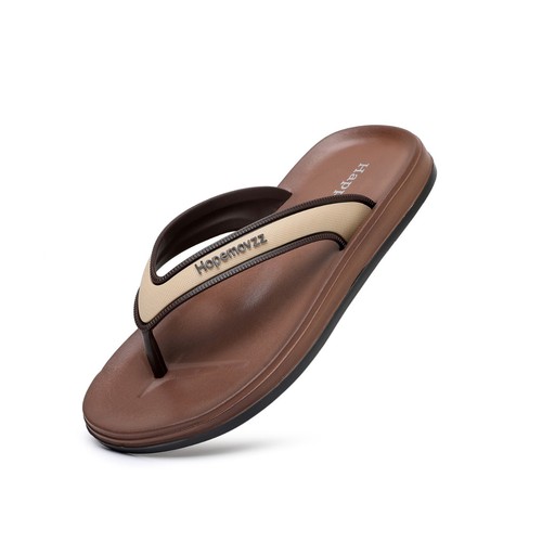 Summer New Collection Daily Striped Men's Herringbone Flat Slip-On Sandals EVA Beach Shoes Anti-Slip Comfortable