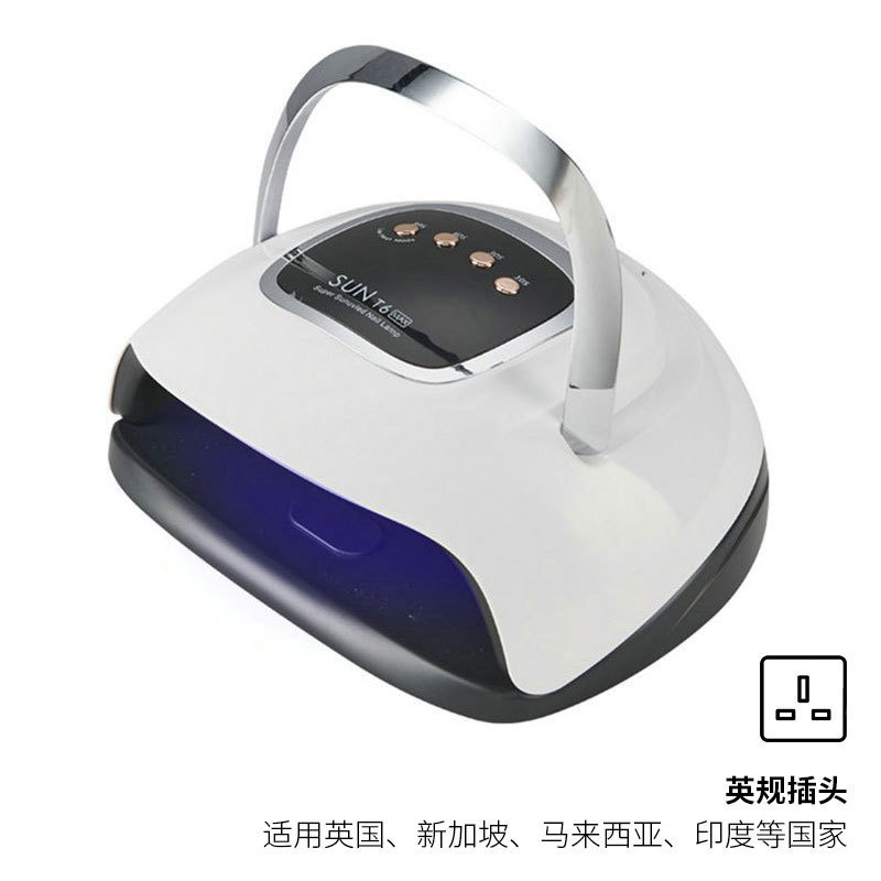 Lámpara de uñas transfronteriza de alta potencia para uso doméstico y en salones de uñas, lámpara portátil para curar uñas, máquina de gel para esmalte de uñas de secado rápido, lámpara de fototerapia.