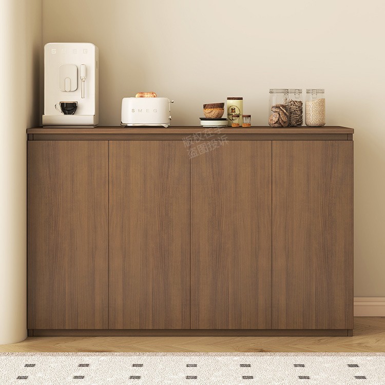 Sideboard Simple Wall-Mounted Integrated Storage Cabinet Living Room Tea Cabinet Cream Style Home Balcony Cabinet Kitchen Cupboard