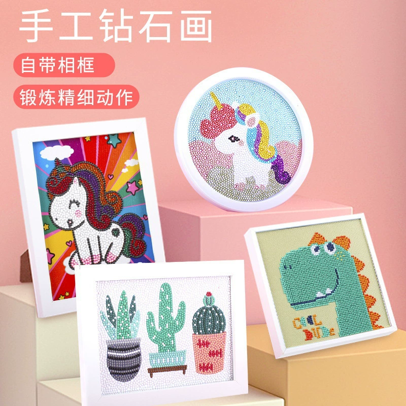 Алмазная Живопись девочки ручной работы DIY наклейки Материал Пакет детский сад подарок кристалл алмаз развивающие игрушки