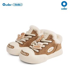 【白鹿同款】Ouder smiler开口笑帆布鞋女美拉德姜饼人增高大头鞋