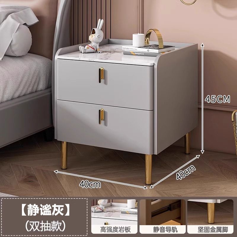 [두꺼운 슬레이트 조리대] 콰이어트 그레이-더블 드로우 40CM