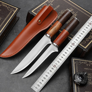 Hand Forged Three-in-one Steel Pork Killing Knife Meat File Pork Split Knife Portable Boning Knife High Hardness Multi-purpose Knife Sharp