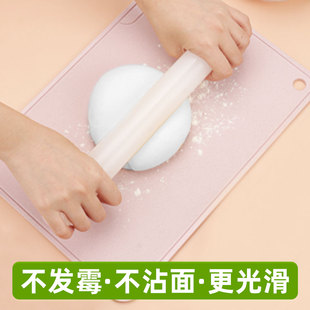 Dumpling Wrapper Non-Plastic Baking Kneading Mat Three-Piece Set Sticky Rolling Pin Household Small Food Grade Large Long Pp