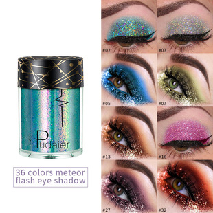 Pudaier cross-border spot 36 color glitter eye shadow female wholesale brightening monochrome high light shining star eye shadow