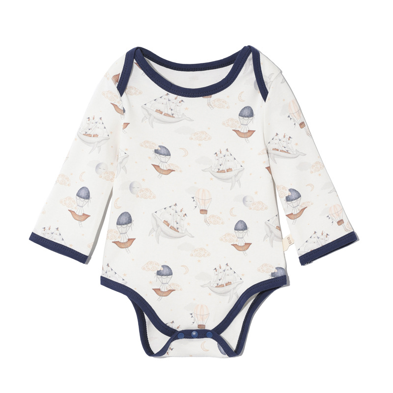 Vaina de algodón puro bebé clase un jersey de manga larga bebé tocando fondo interior mono transfronterizo al por mayor de una sola pieza de entrega