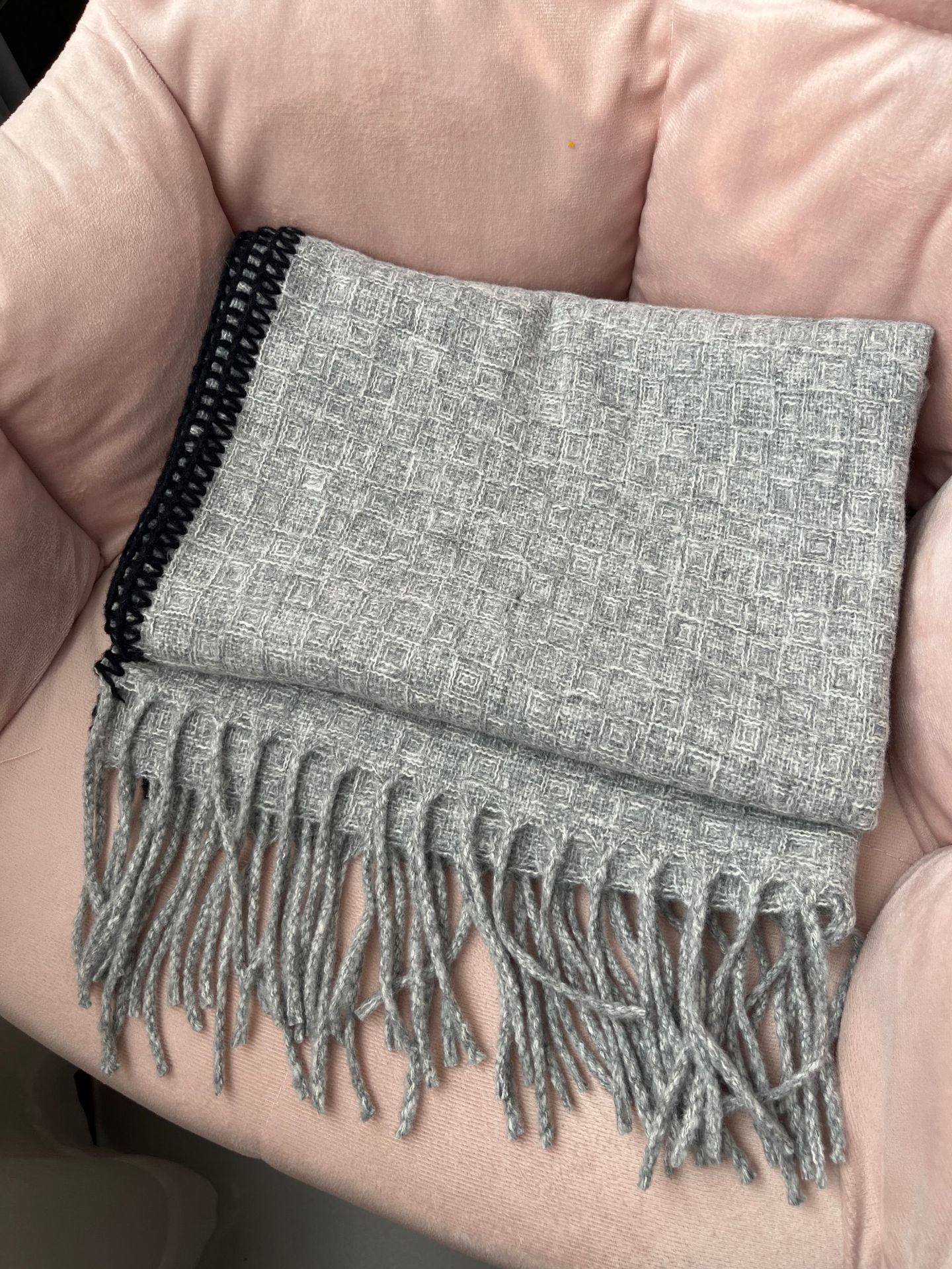 Damen Strickschal, Weicher Wollschal In Kontrastfarben Für Winter_voghion.com